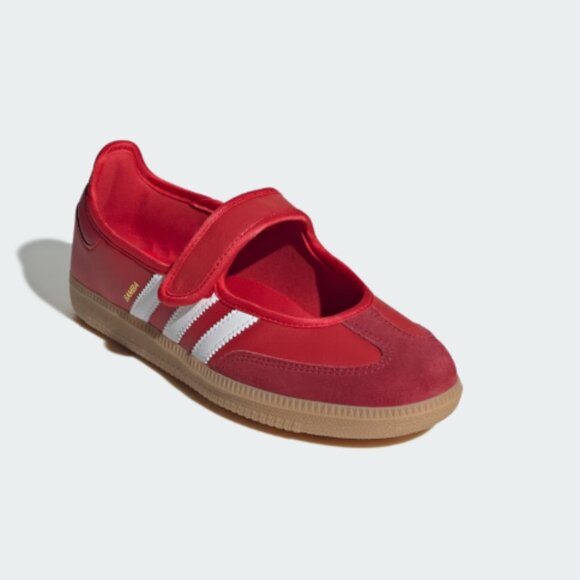 adidas Originals Samba Jane W Scarlet Gum Red Mary Women Strap Casual - Picture 3 of 6